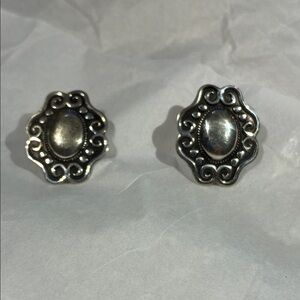 Sterling silver pierced earrings